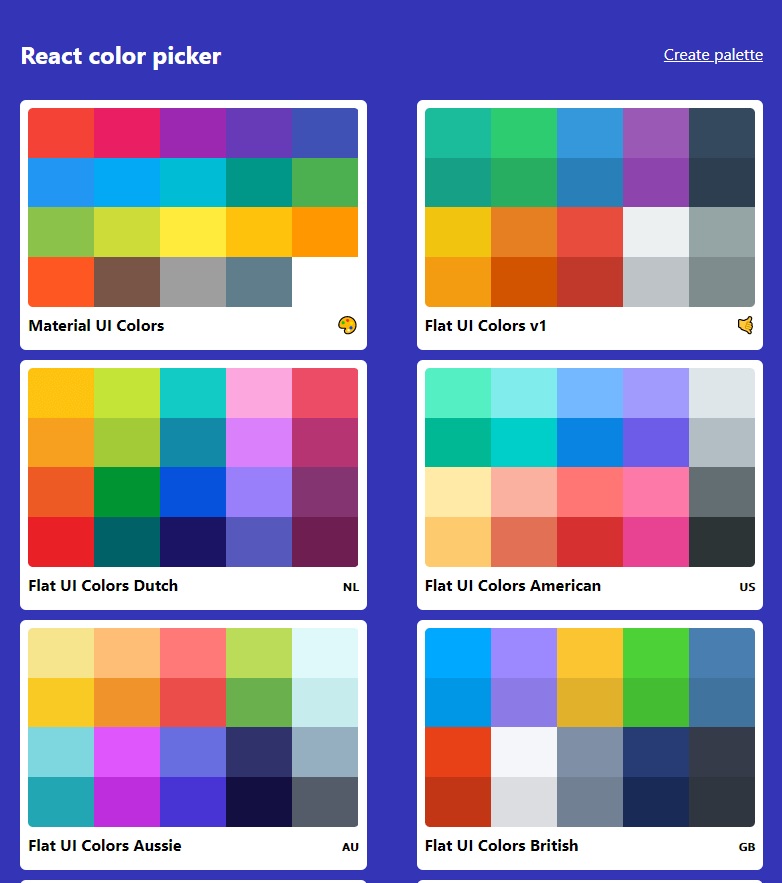 React colour picker Project poster